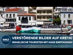 KRETA: Verstörende Bilder! Polizei muss israelische Touristen beim Landgang schützen!