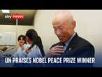 Watch live: UN news conference on this year's Nobel Peace Prize winner