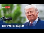 Trump welcomes Iraq's prime minister to the White House