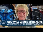 BEAMTEN-REFORM: „Kurzfristig ist die Nichtverbeamtung eine Belastung. Langfristig eine Entlastung“