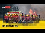 Wildfires rage in France as heatwave looms