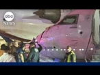 2 planes clip each other after hard landing at LGA
