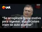 Dino alfineta juízes: 'Se arrogância fosse motivo para algemar, muitos iriam se auto algemar'; vídeo