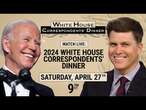 Live: Watch 2024 White House Correspondents’ dinner | NBC News NOW