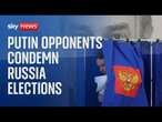 Putin opponents condemn regional elections in Russia a farce