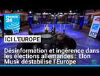 Désinformation et ingérence dans les élections allemandes : Elon Musk déstabilise l’Europe