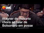 Indicado por Tarcísio toma posse no TCE-SP e chora ao falar de Bolsonaro: 'Em breve estará conosco'