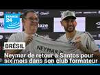 Neymar de retour au Brésil pour six mois dans son club formateur de Santos • FRANCE 24