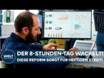 8-STUNDEN-TAG VOR DEM AUS? Revolution am Arbeitsplatz! Neue Zeiten sorgen für heftige Diskussionen!