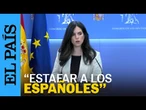 Pepa Millán (Vox): "Feijóo va a usar sus votos para continuar con las fronteras abiertas" | EL PAÍS