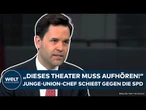 DEUTSCHLAND: Diese Themen bergen Koalitionssprengstoff! JU-Chef Winkel teilt gegen SPD aus!