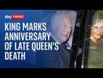 King Charles attends church on second anniversary of late Queen's death and his accession