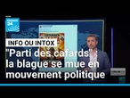 "Parti des cafards" : quand une blague devient un mouvement politique viral • FRANCE 24
