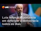 Lula defende democracia e combate ao autoritarismo nos 40 anos da redemocratização