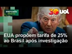EUA propõem tarifa de 25% sobre produtos do Brasil após investigação