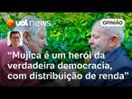 Pepe Mujica: Lula e Mujica têm em comum a dificuldade para encontrar um sucessor, diz Tales Faria