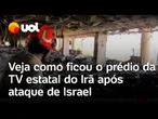 Israel ataca Irã: veja como ficou a TV estatal iraniana após bombardeio israelense; vídeo