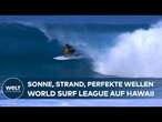 HAWAII: World Surf League startet mit perfekten Wellen und harten Wettkämpfen vor Traumkulisse