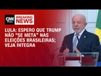 Donald Trump tem que aprender com as eleições do Brasil, diz Lula no G7 | BASTIDORES CNN