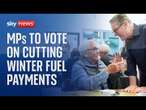 MPs to get vote on winter fuel payment cut