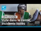 Présidentielle en Côte d'Ivoire : vote dans le calme, incidents isolés • FRANCE 24