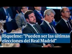 Riquelme: "Pueden ser las últimas elecciones del Real Madrid porque viene la privatización"
