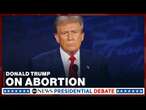 Trump says he won't commit to vetoing national abortion ban bill