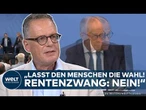 RENTE: "Lasst den Menschen eine Wahl!" Selbstständige in Gefahr? Rentenreform spaltet Deutschland