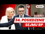 34 posiedzenie Sejmu RP dzień pierwszy 7.05.2025 - Transmisja na ŻYWO z obrad Sejmu