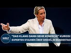 BERLIN: "Das klang dann sehr komisch!" Der kuriose Auftritt von Alice Weidel im Bundestag!