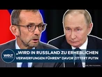 UKRAINE-KRIEG: "Wird in Russland zu heftigen Verwerfungen führen" Das droht Putin jetzt