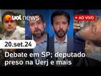 Marçal admite que armou cena em ambulância após cadeirada; Glauber Braga detido | UOL News ao vivo