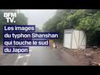 Les images impressionnantes du typhon Shanshan qui touche le sud du Japon