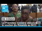 Judith Siminwa Tuluka, Première ministre de la RDC, dénonce le soutien du Rwanda au M23