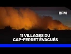 Incendie en Gironde: la presqu'île du Cap-Ferret évacuée