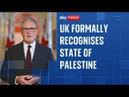 Starmer triggers Israeli anger over Palestine announcement