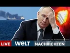 UKRAINE-KRIEG: Schlag gegen Putins Kriegsflotte! Ukrainische Drohnen krachen auf Russland ein | LIVE