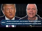 UKRAINE-KRIEG: Neues Trump-Ultimatum! Putins Reaktion bringt US-Präsident mächtig auf die Zinne