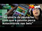 Apostas online: Ausência de intervalos provoca perda de controle emocional, diz especialista
