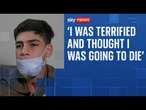 Teenager who suffered severe facial injuries in Gaza arrives in the UK for specialist medical care