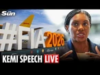 LIVE: Conservative Party leader Kemi Badenoch speaks at the Farnborough International Airshow