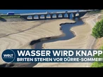 WASSERKRISE IN GROSSBRITANNIEN: Reservoir fast leer – Umweltbehörde warnt vor Engpässen!