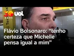 Flávio Bolsonaro diz que está esperando ‘Michelle vestir a camisa’ de sua campanha eleitoral