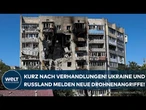 RUSSLAND-UKRAINE-KRIEG: Neue Drohnenangriffe kurz nach Verhandlungen über Gefangenenaustausch!