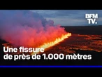 Islande: une impressionnante fissure de lave se crée lors d'une éruption