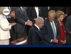 Benjamin Netanyahu, Chuck Schumer do not shake hands prior to congressional address