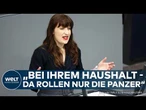 HEIDI REICHINNEK: Linke teilt in der Generaldebatte gegen Klingbeil aus! "Da rollen nur die Panzer"
