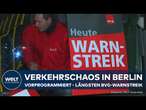 STREIK-CHAOS IN BERLIN: Verdi legt BVG lahm – U-Bahn, Bus und Tram stehen still, Nahverkehr lahmt!