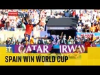Spain win World Cup final 1-0 in extra time against 10-man Argentina