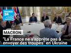 Ukraine : Macron assure que 